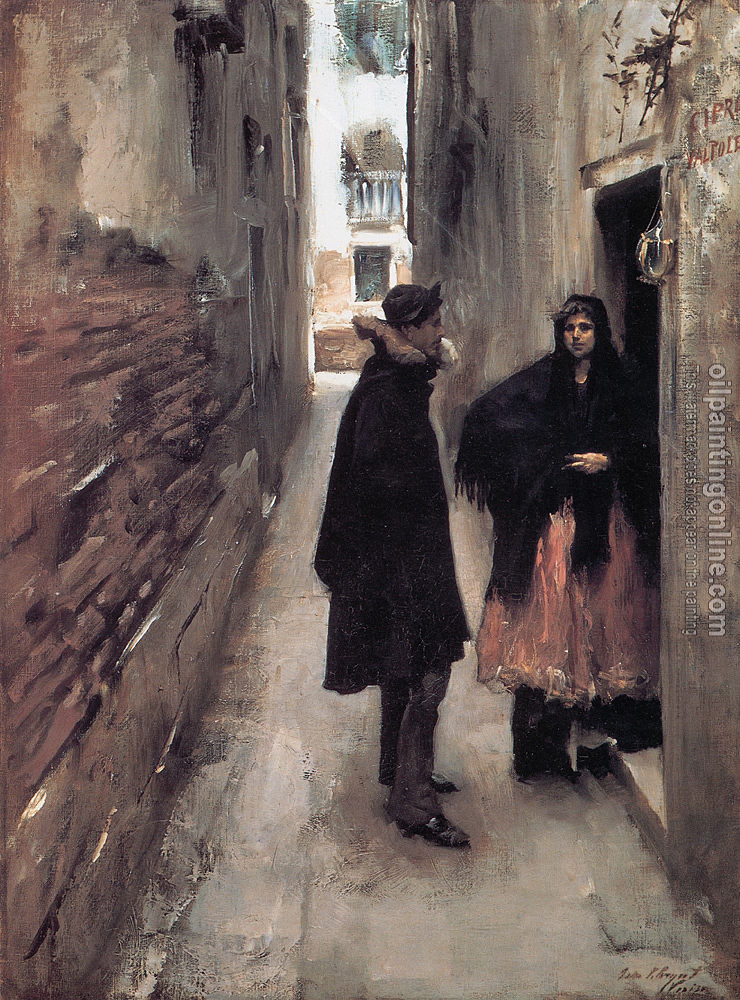 Sargent, John Singer - Street in Venice